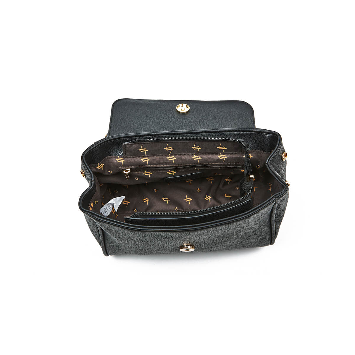 Verde Γυναικεία Τσάντα Ώμου 16-7408 Μαύρο