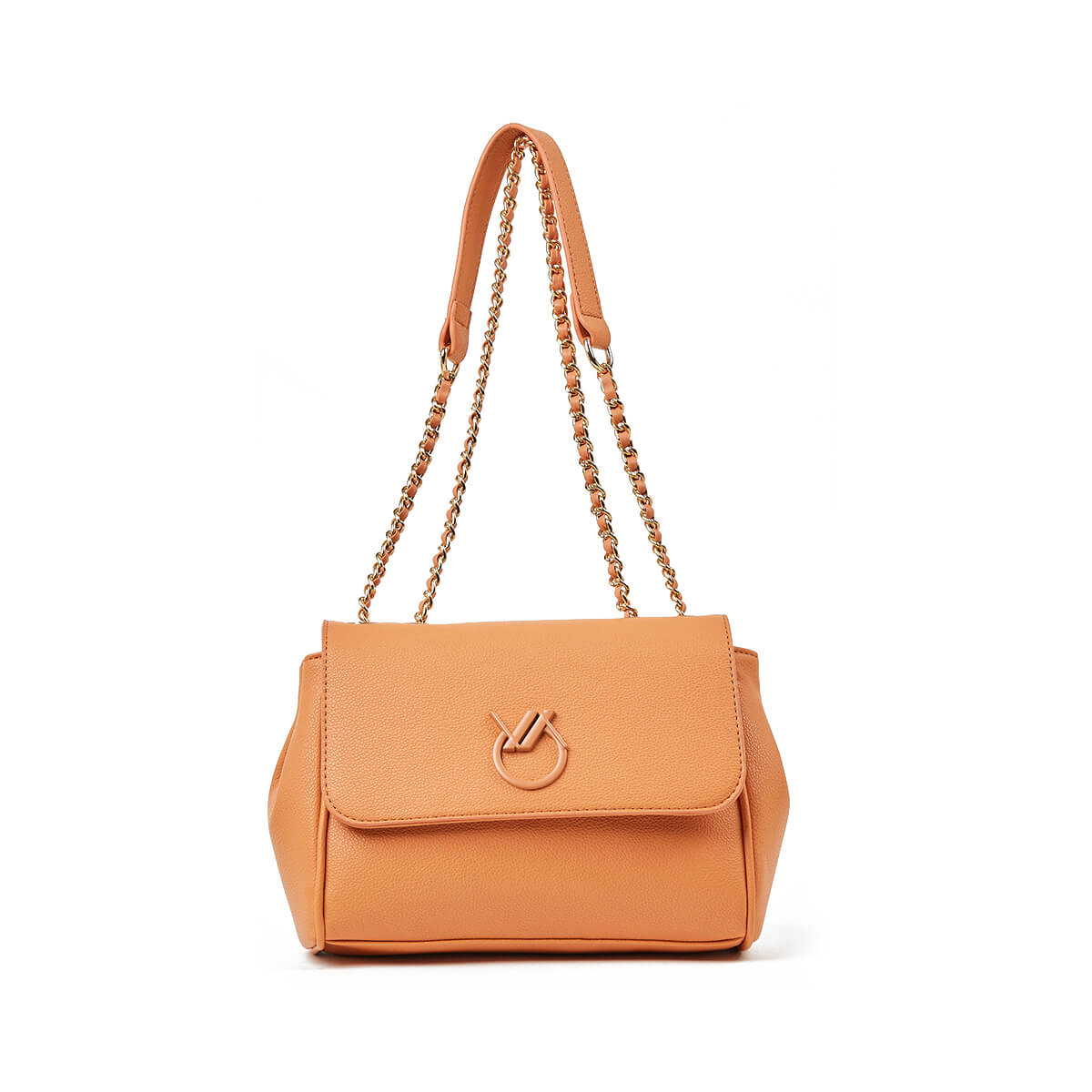 Verde Γυναικεία Τσάντα Ώμου 16-7408 Πορτοκαλί