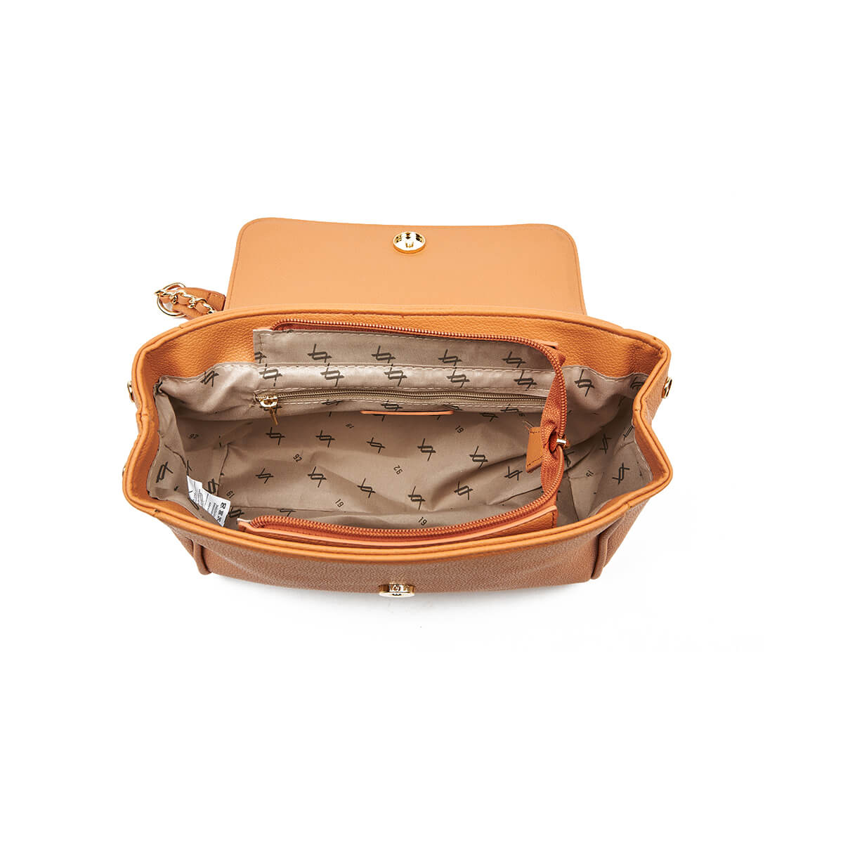 Verde Γυναικεία Τσάντα Ώμου 16-7408 Πορτοκαλί