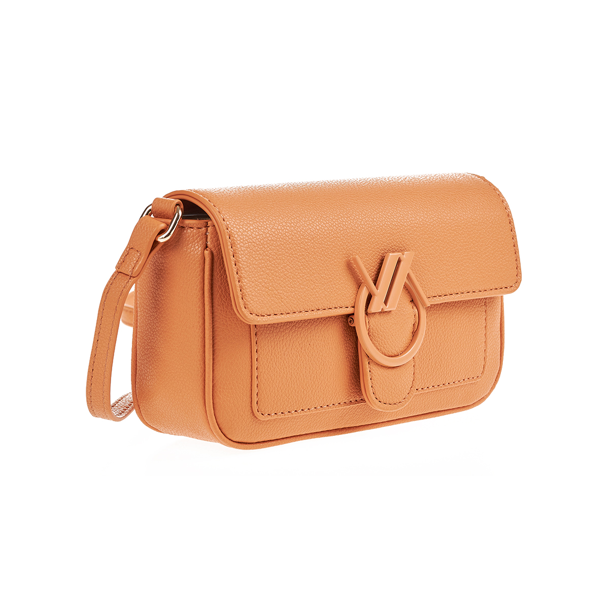 Verde Γυναικεία Τσάντα Χιαστί 16-7409 Πορτοκαλί