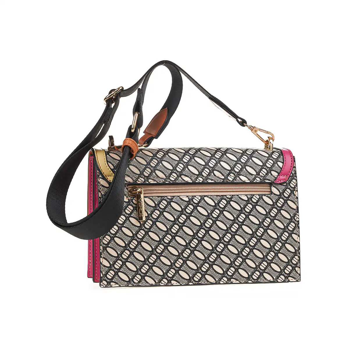 Verde Γυναικεία Τσάντα Χιαστί 16-7412 Μαύρο