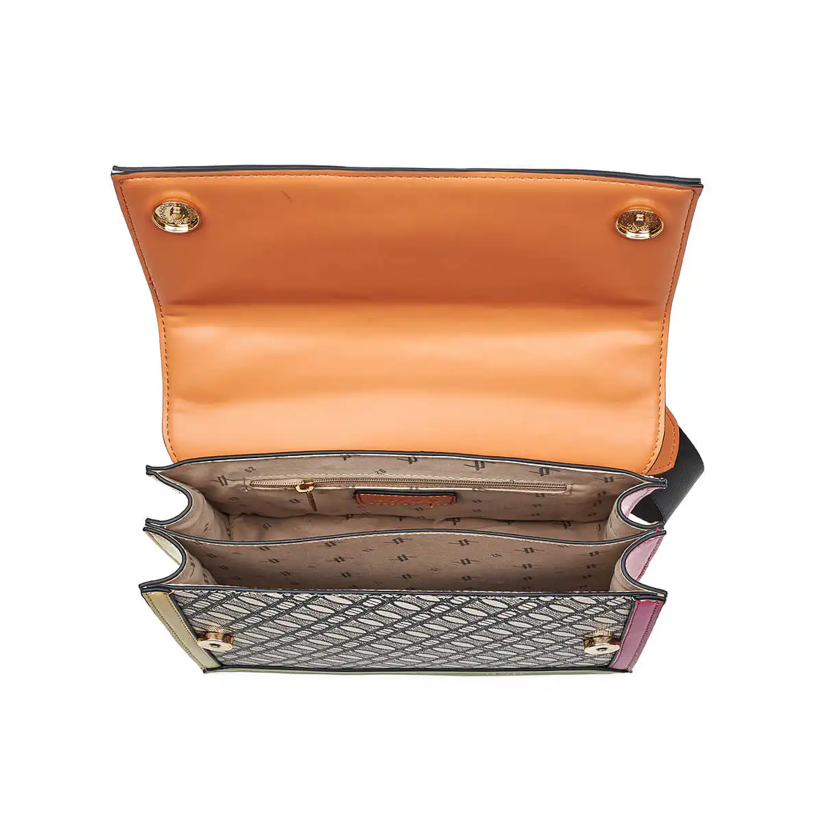 Verde Γυναικεία Τσάντα Χιαστί 16-7412 Μαύρο