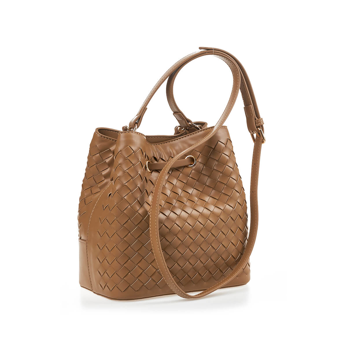 Verde Γυναικεία Τσάντα Ώμου 16-7416 Καμηλό