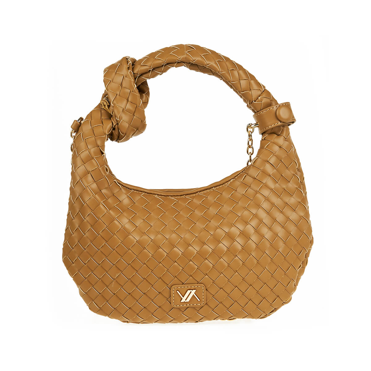 Verde Γυναικεία Τσάντα Χειρός-΄Ώμου 16-7417 Καμηλό