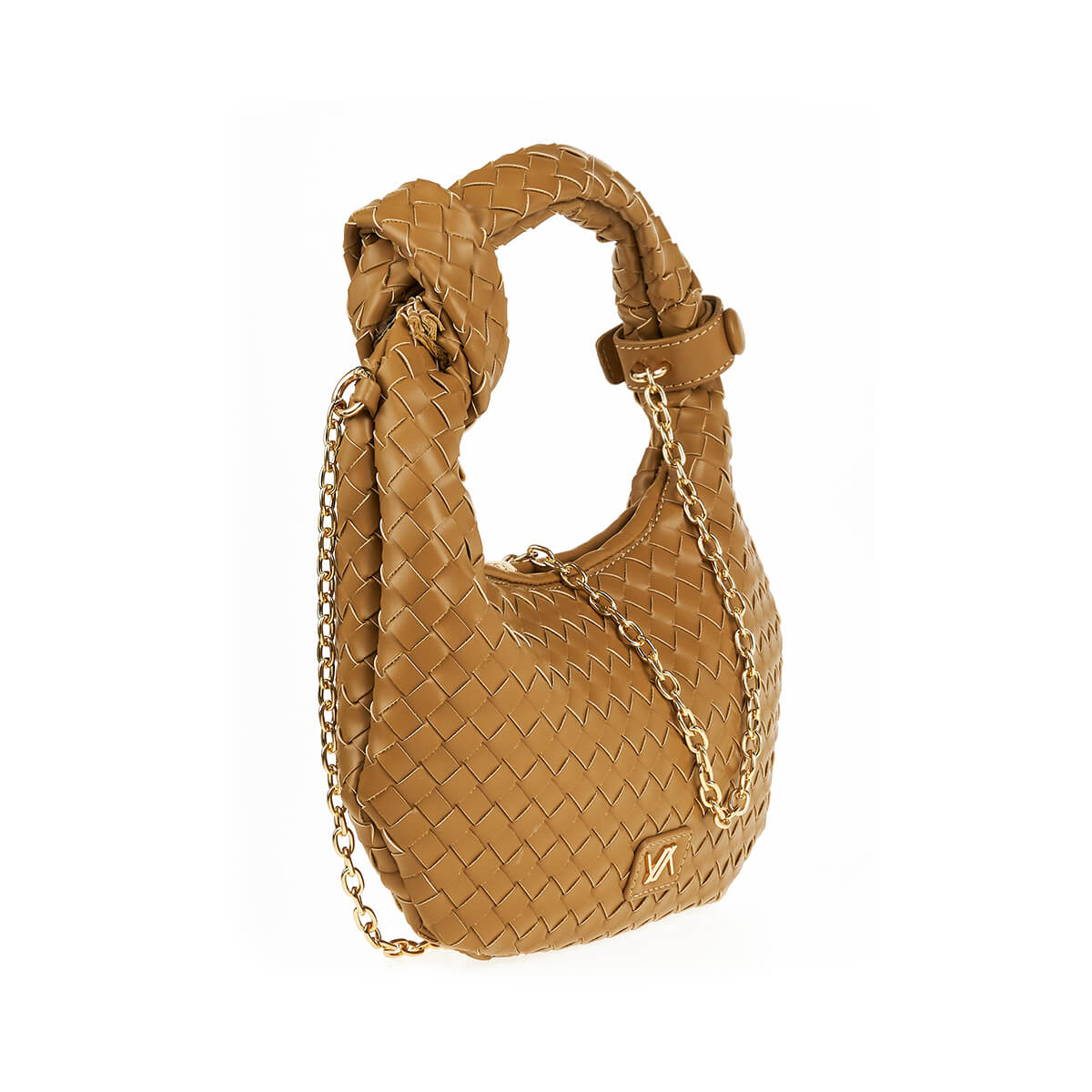 Verde Γυναικεία Τσάντα Χειρός-΄Ώμου 16-7417 Καμηλό