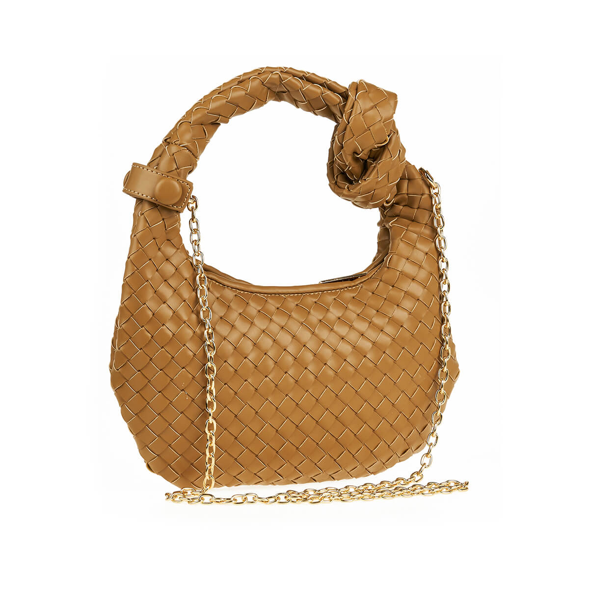 Verde Γυναικεία Τσάντα Χειρός-΄Ώμου 16-7417 Καμηλό