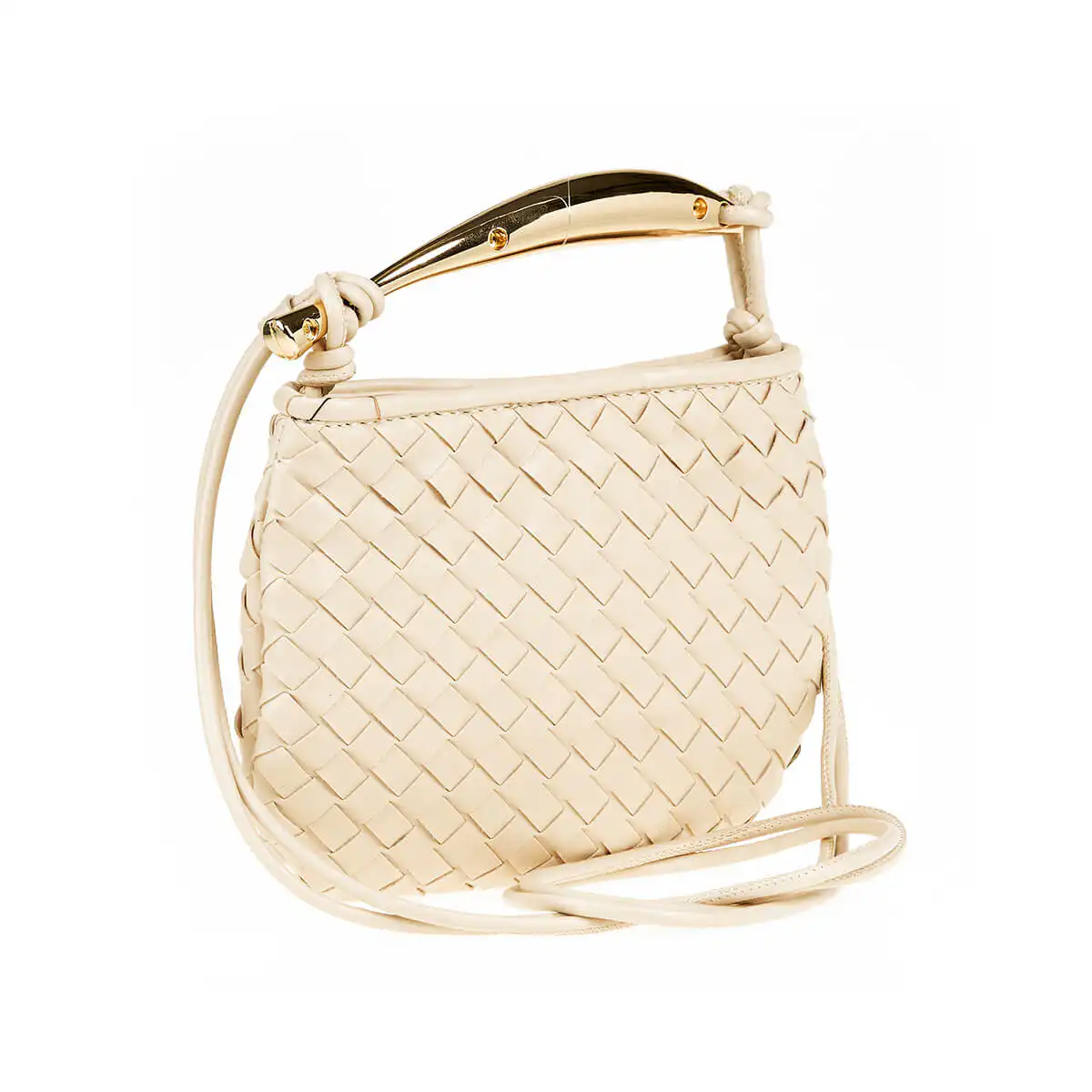 Verde Γυναικεία Τσάντα Χιαστί 16-7418 Εκρού