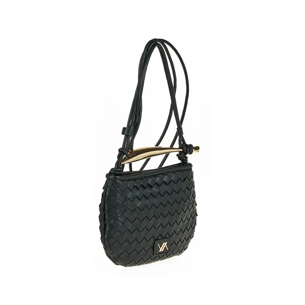 Verde Γυναικεία Τσάντα Χιαστί 16-7418 Μαύρο