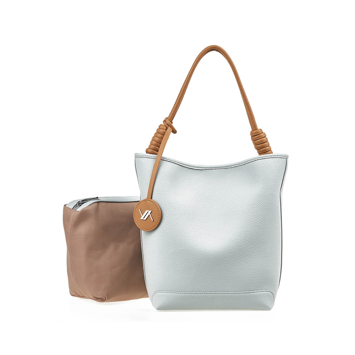 Verde Γυναικεία Τσάντα Ώμου 16-7420 Γκρι