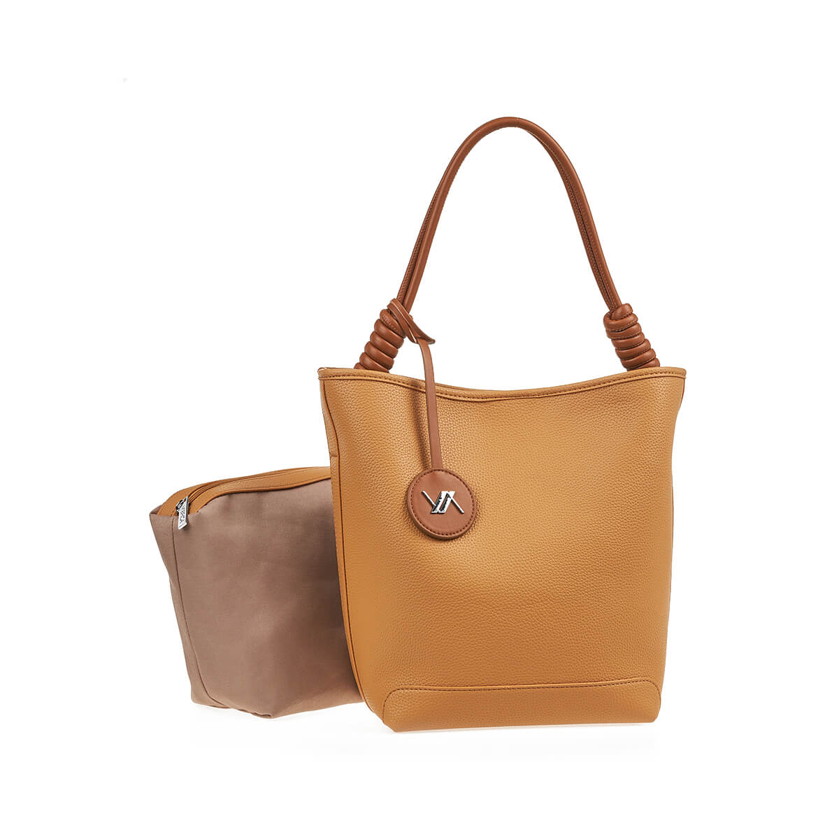 Verde Γυναικεία Τσάντα Ώμου 16-7420 Καμηλό