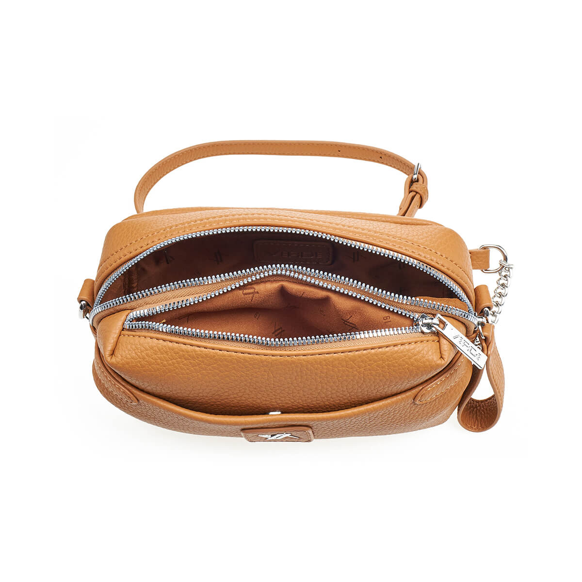 Verde Γυναικεία Τσάντα Χιαστί 16-7424 Καμηλό