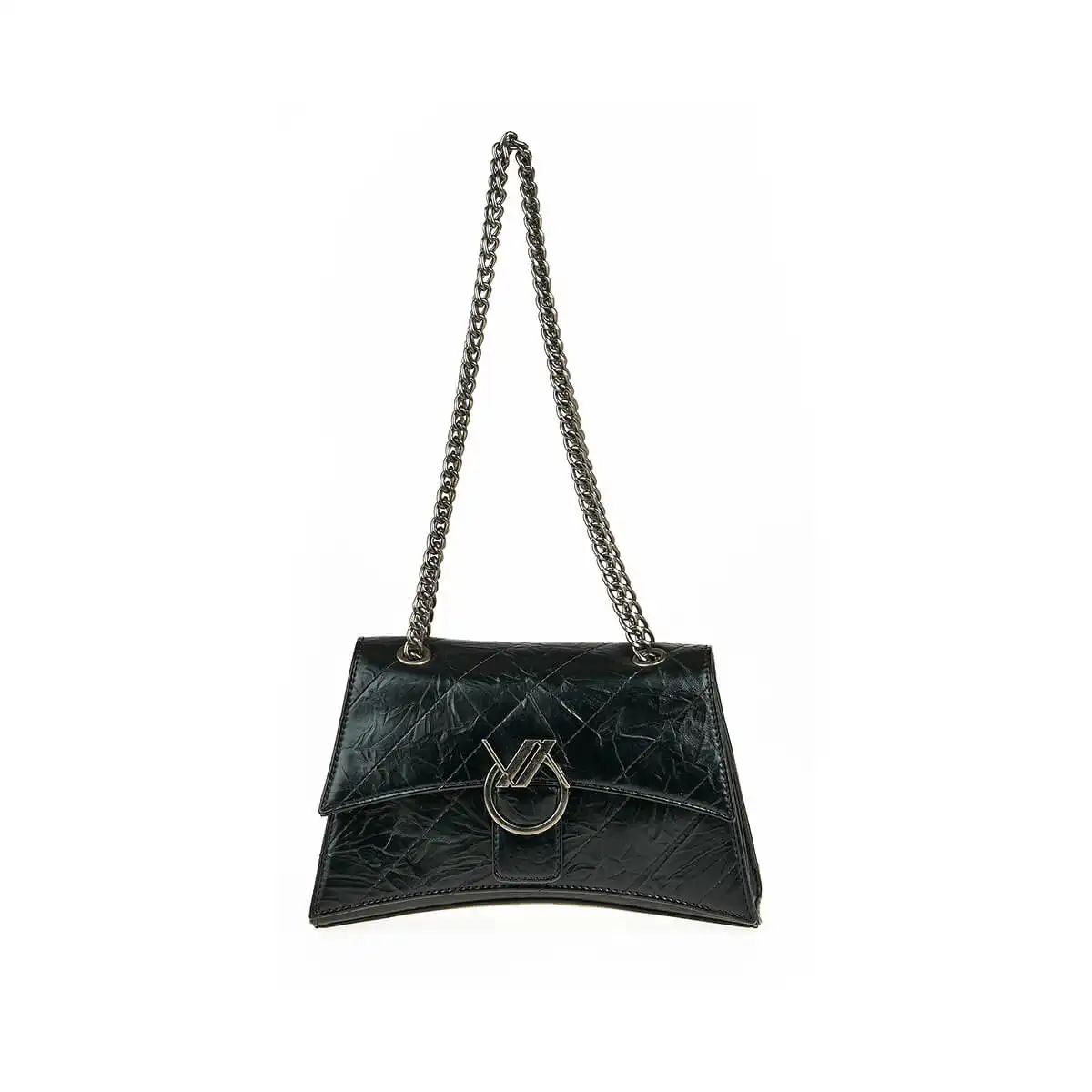 Verde Γυναικεία Τσάντα Ώμου 16-7425 Μαύρο