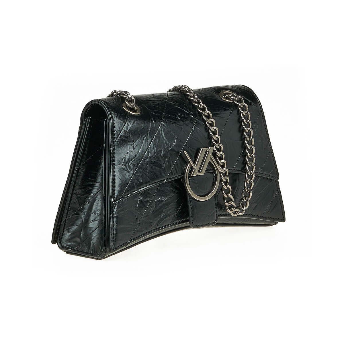 Verde Γυναικεία Τσάντα Ώμου 16-7425 Μαύρο