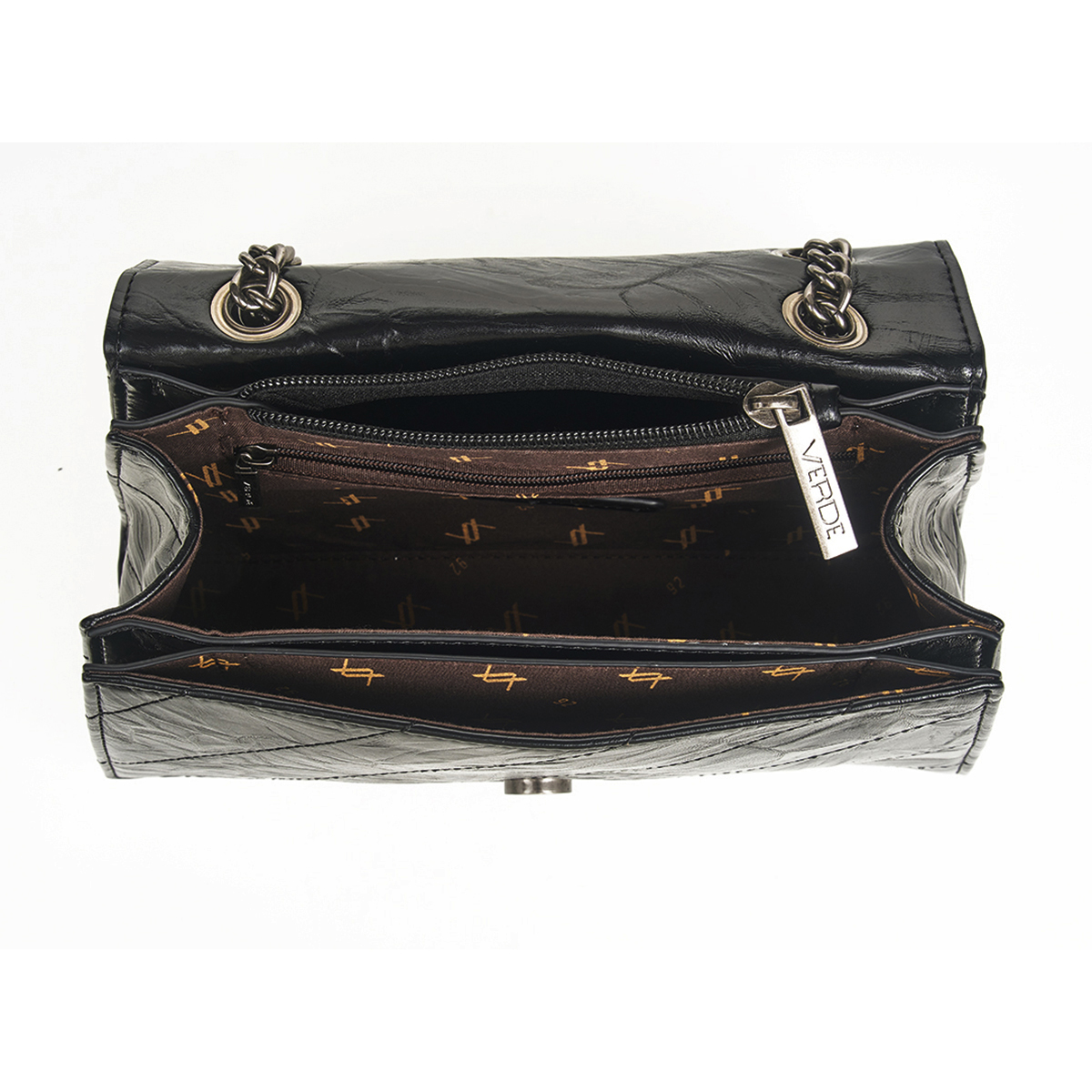 Verde Γυναικεία Τσάντα Ώμου 16-7425 Μαύρο