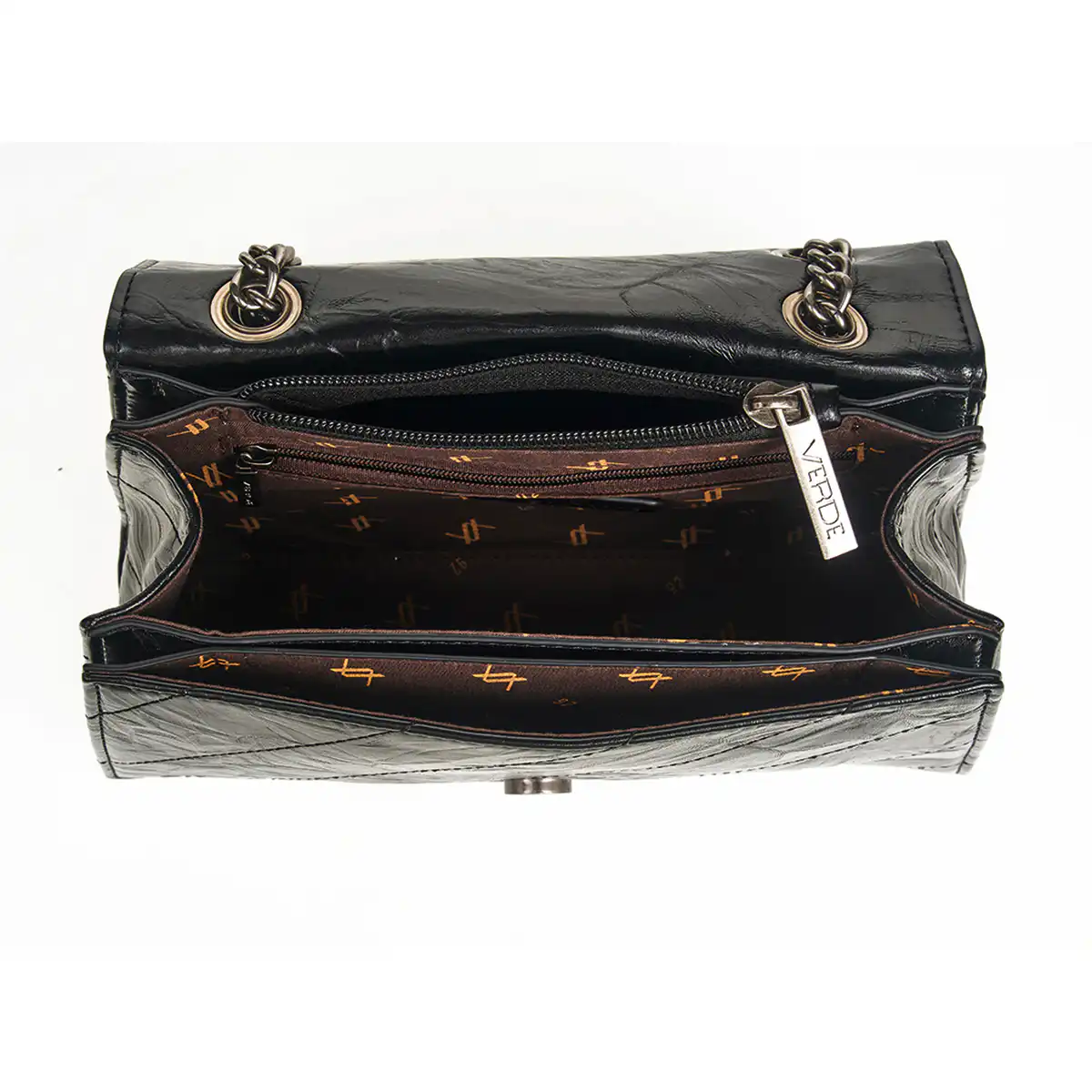 Verde Γυναικεία Τσάντα Ώμου 16-7425 Μαύρο