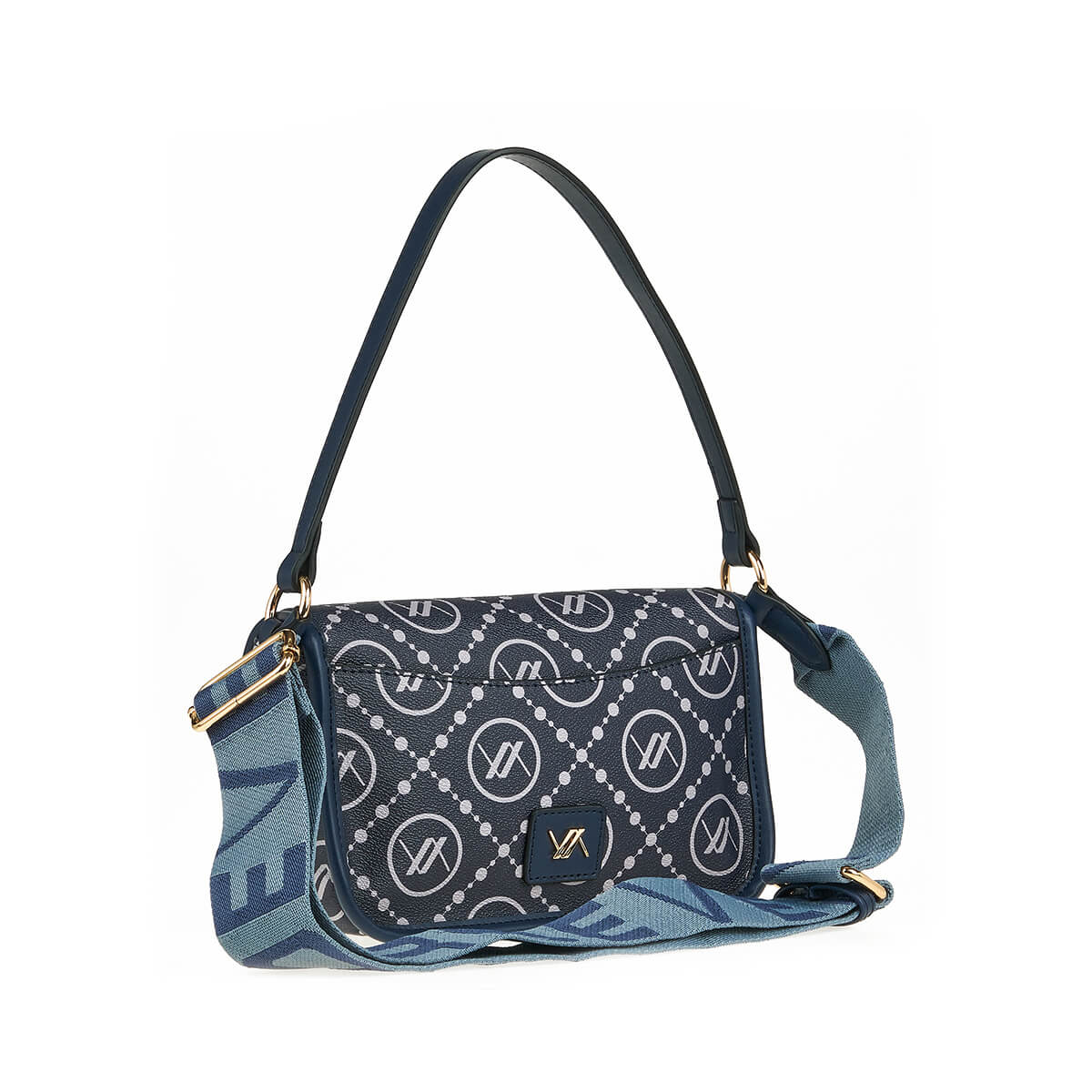 Verde Γυναικεία Τσάντα Χιαστί 16-7431 Σκούρο Μπλε