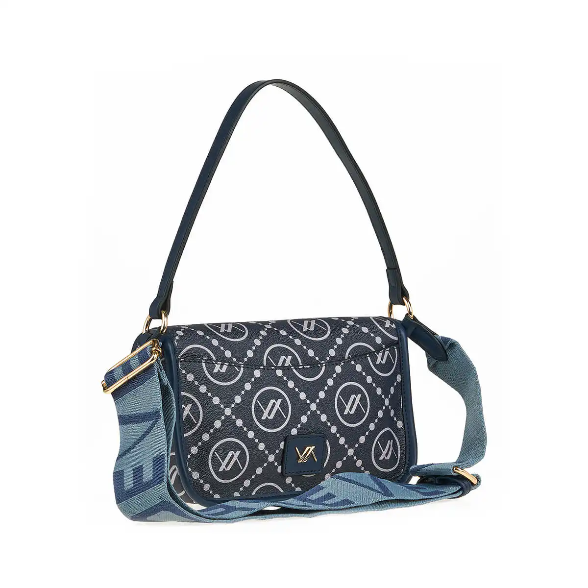 Verde Γυναικεία Τσάντα Χιαστί 16-7431 Σκούρο Μπλε