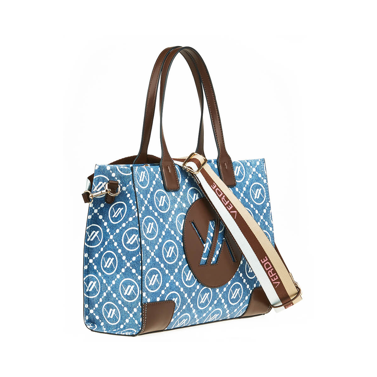 Verde Γυναικεία Τσάντα Χειρός-΄Ώμου 16-7432 Denim