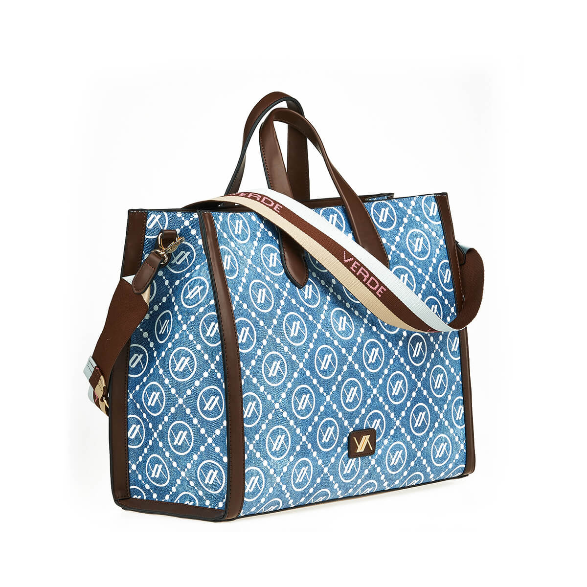 Verde Γυναικεία Τσάντα Χειρός-΄Ώμου 16-7433 Denim