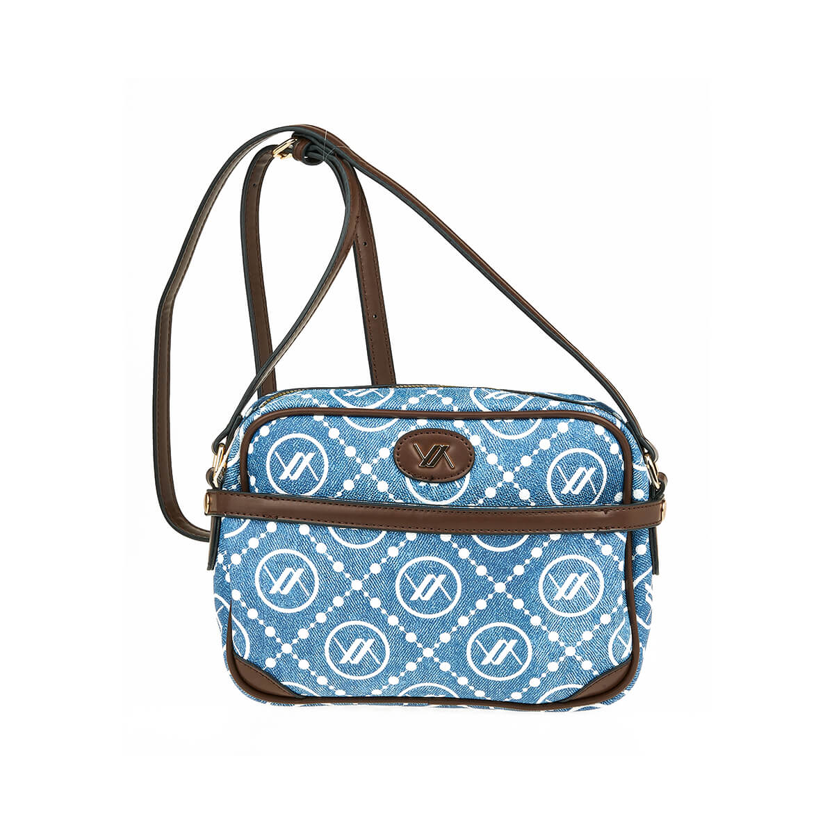 Verde Γυναικεία Τσάντα Χιαστί 16-7434 Denim