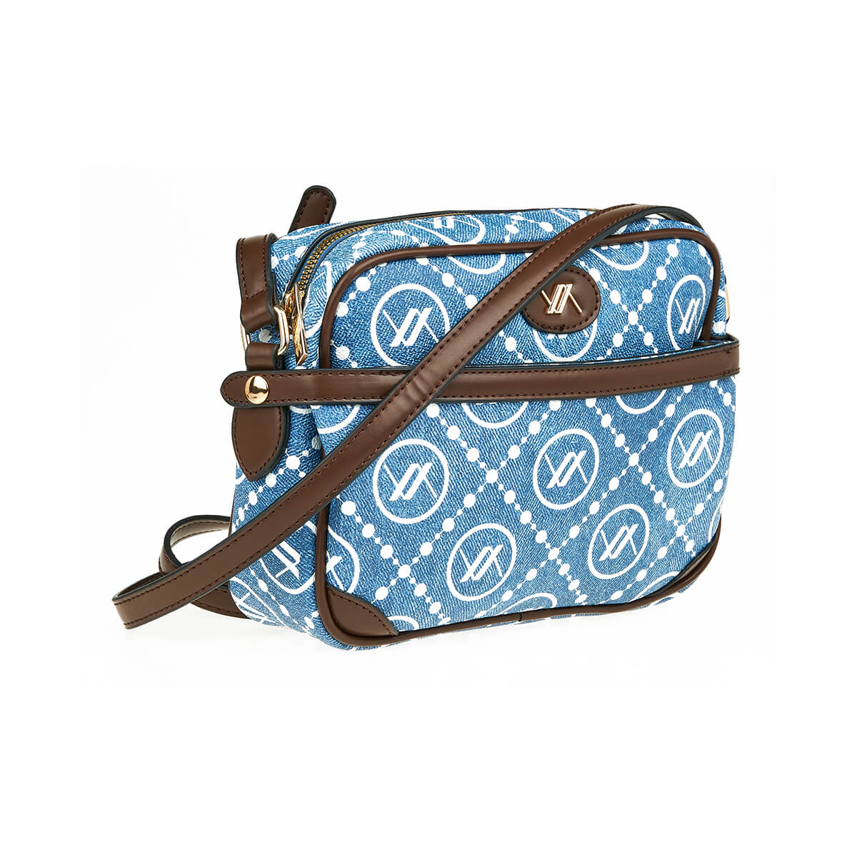 Verde Γυναικεία Τσάντα Χιαστί 16-7434 Denim