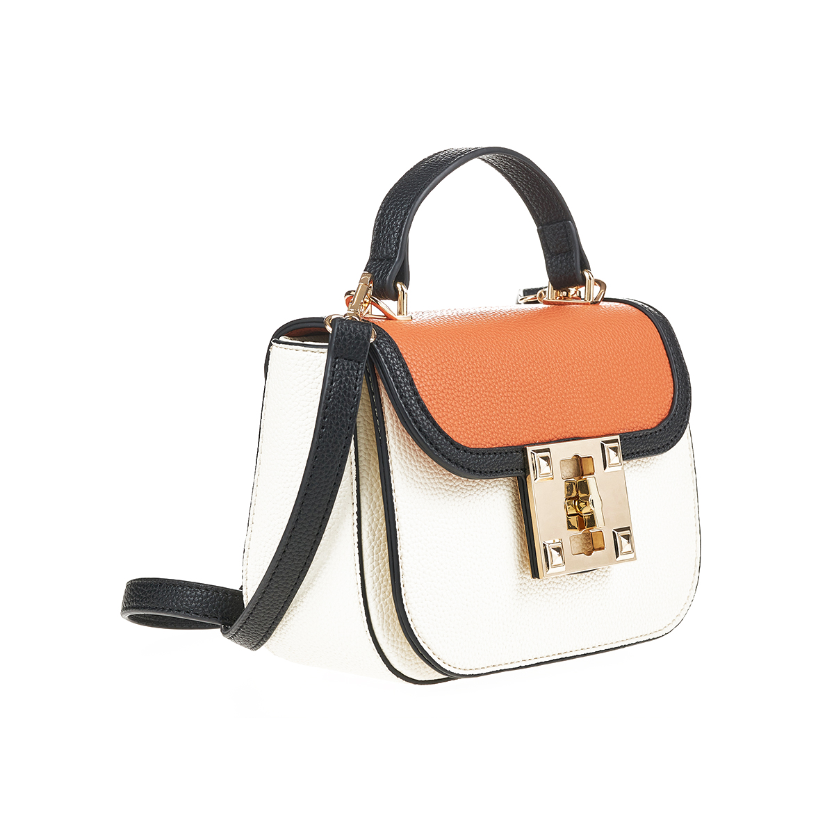 Verde Γυναικεία Τσάντα Χιαστί 16-7436 Πορτοκαλί