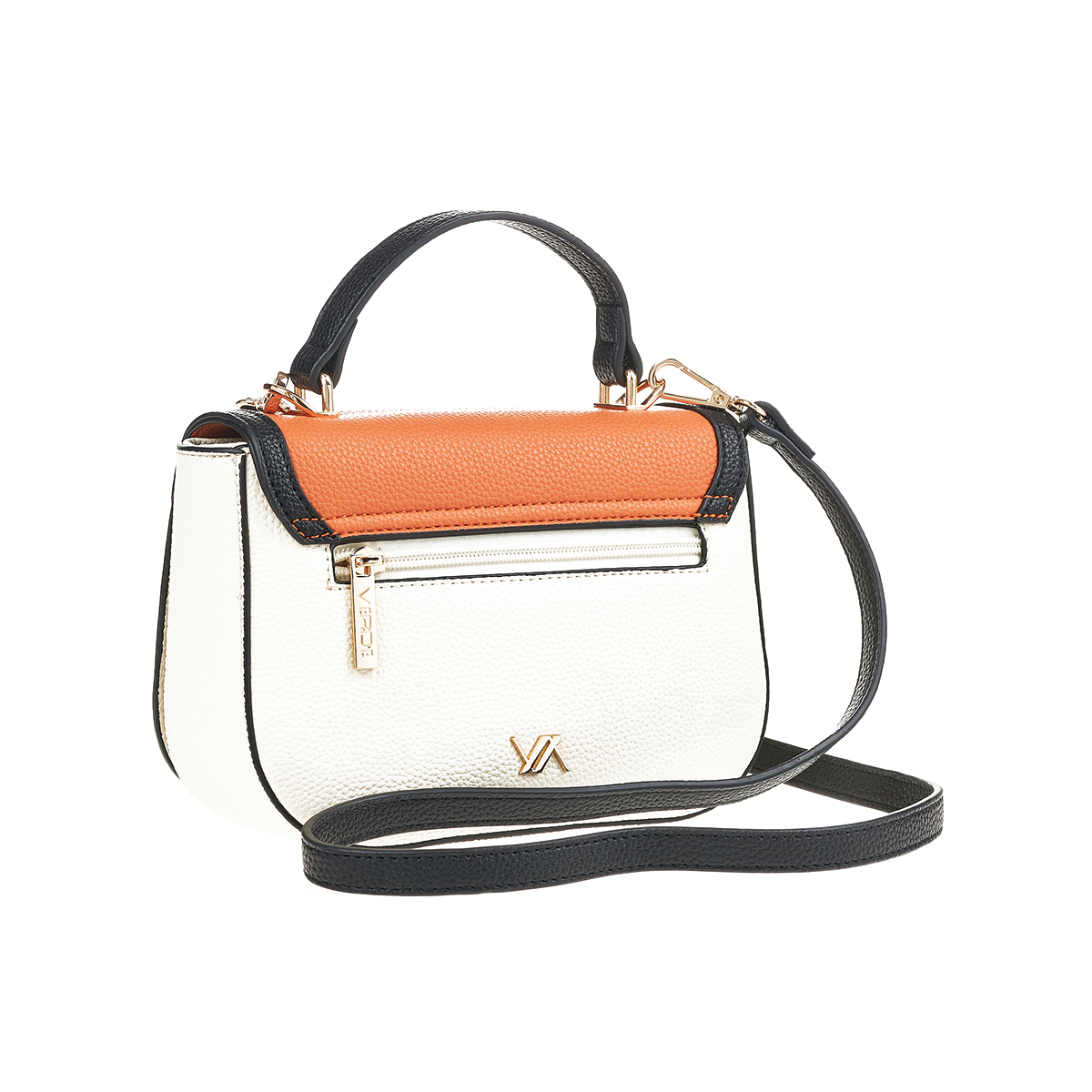 Verde Γυναικεία Τσάντα Χιαστί 16-7436 Πορτοκαλί