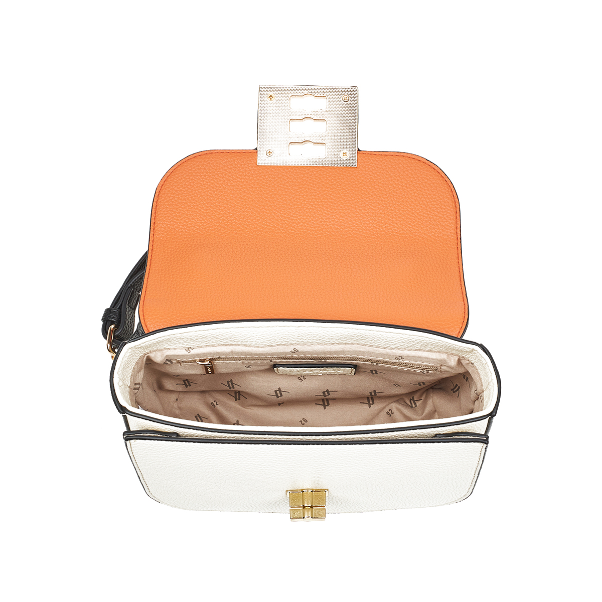 Verde Γυναικεία Τσάντα Χιαστί 16-7436 Πορτοκαλί