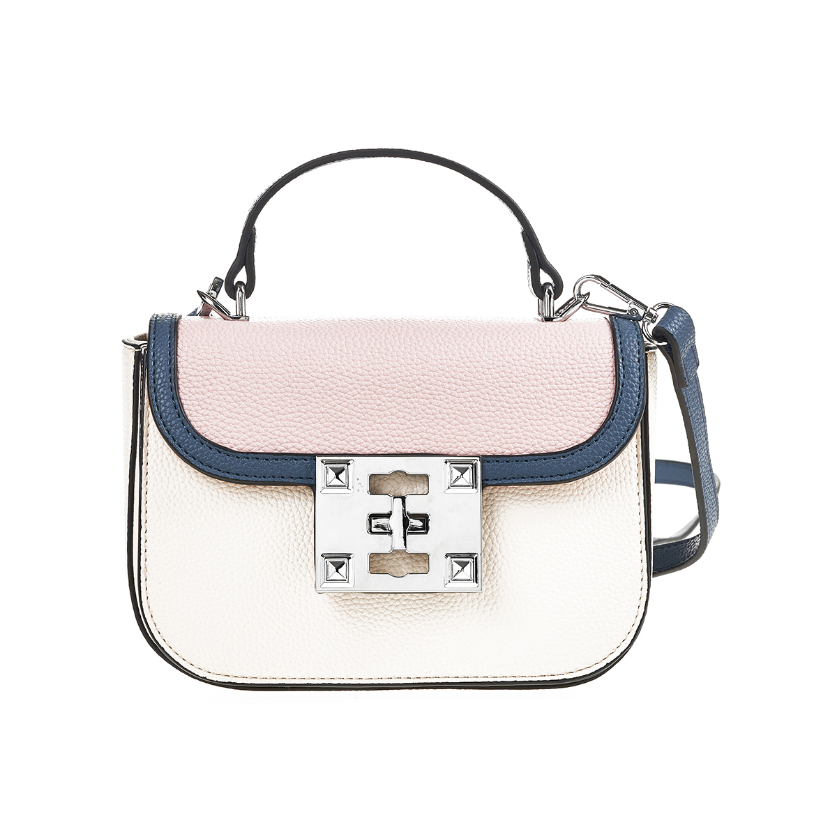 Verde Γυναικεία Τσάντα Χιαστί 16-7436 Ροζ