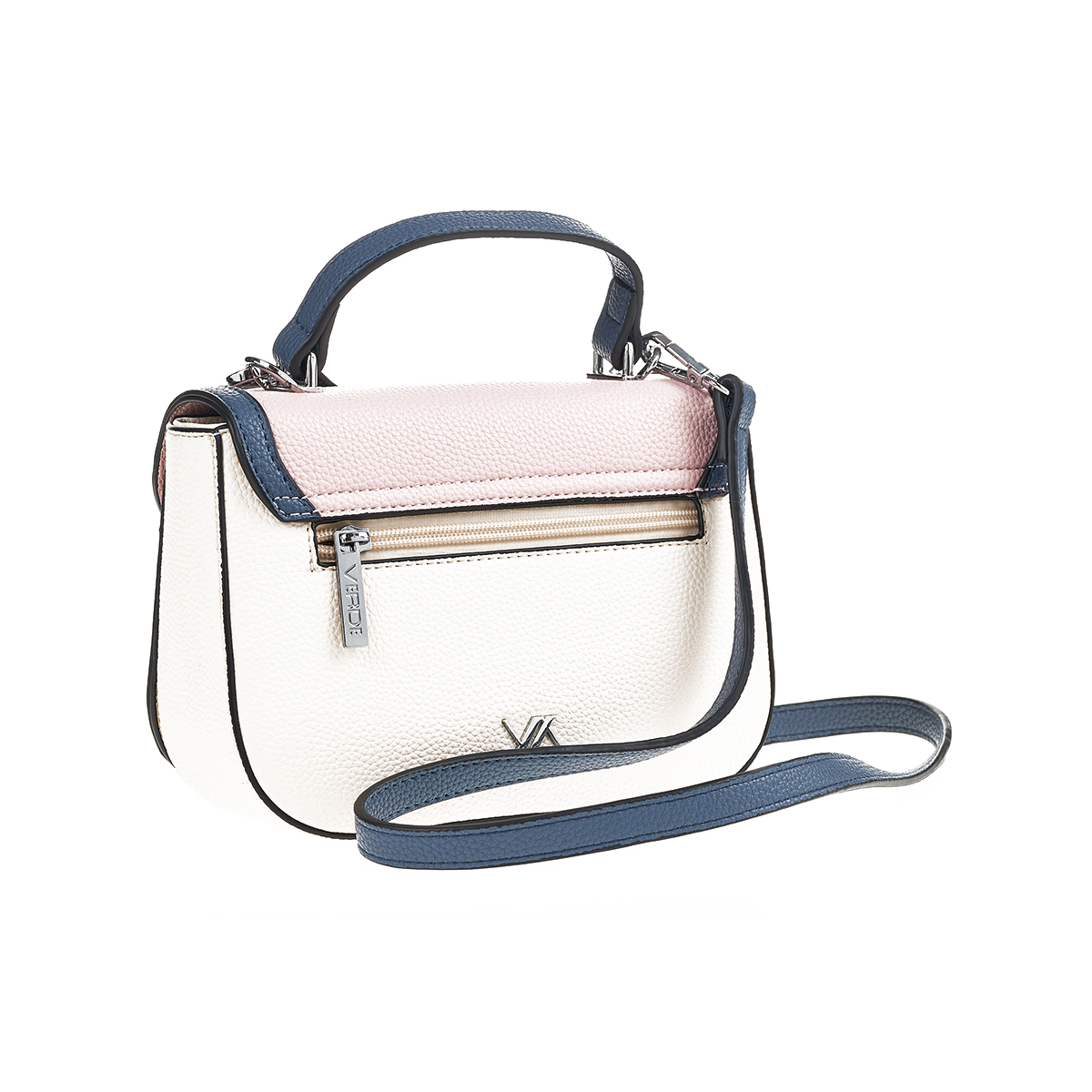 Verde Γυναικεία Τσάντα Χιαστί 16-7436 Ροζ