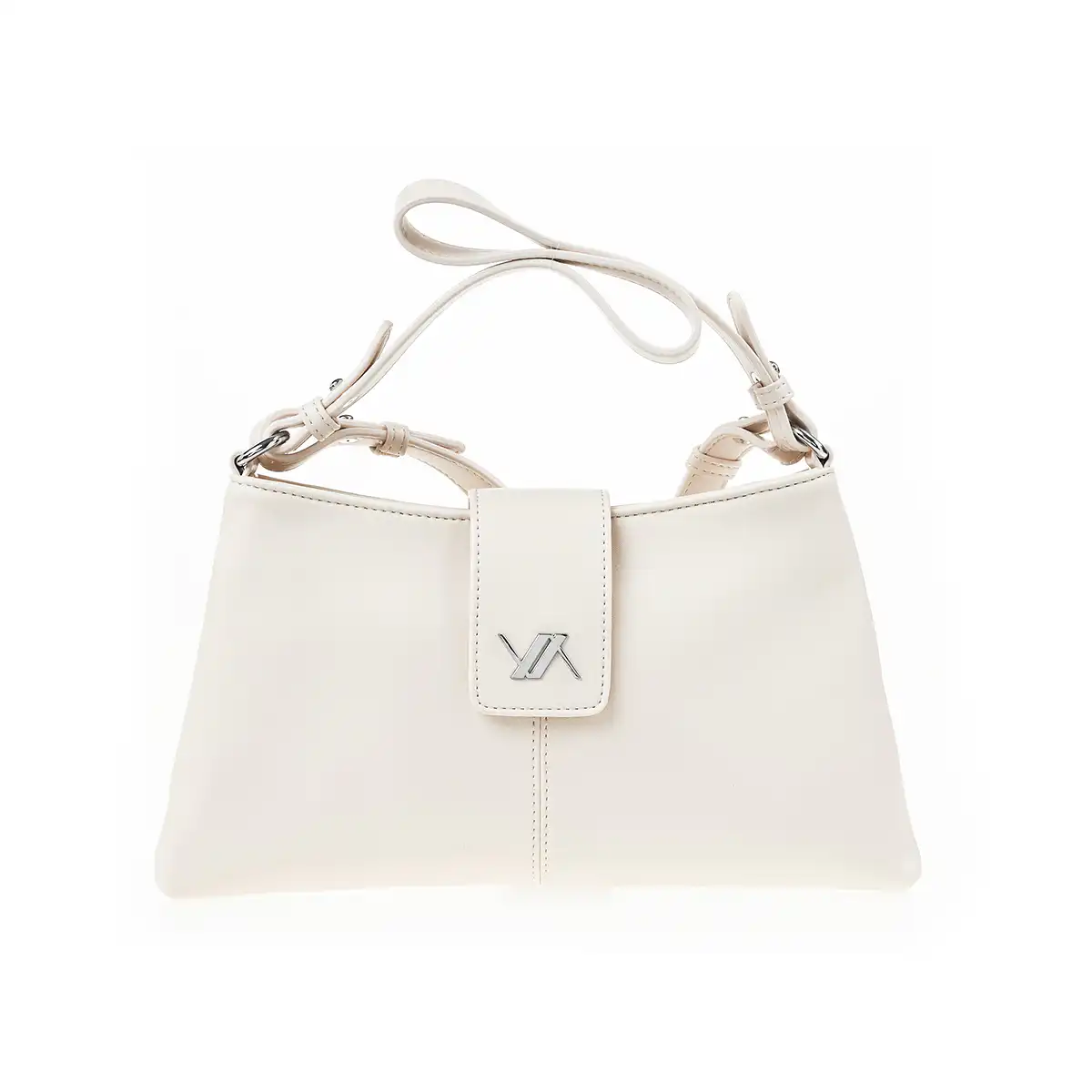 Verde Γυναικεία Τσάντα Ώμου 16-7437 Εκρού