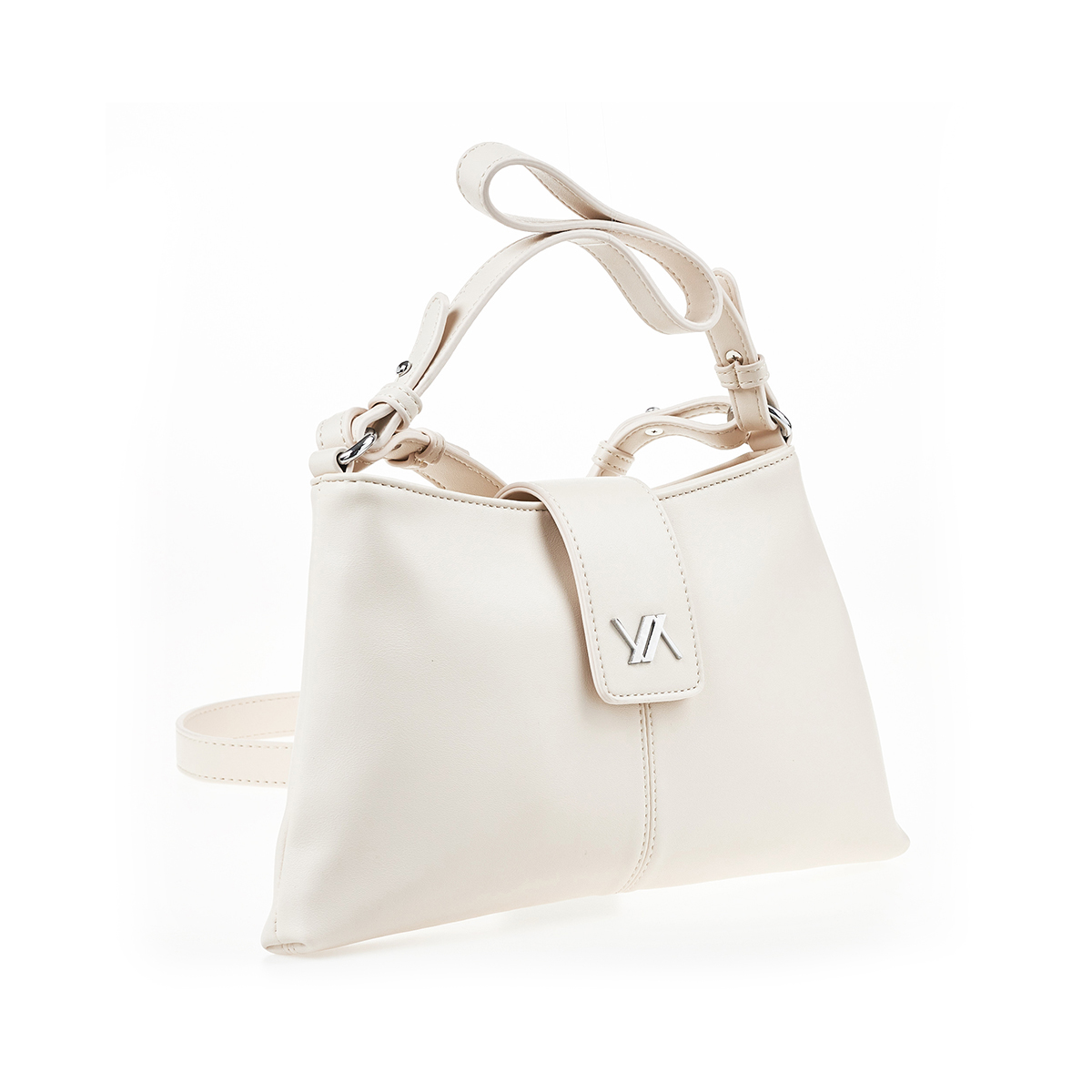 Verde Γυναικεία Τσάντα Ώμου 16-7437 Εκρού