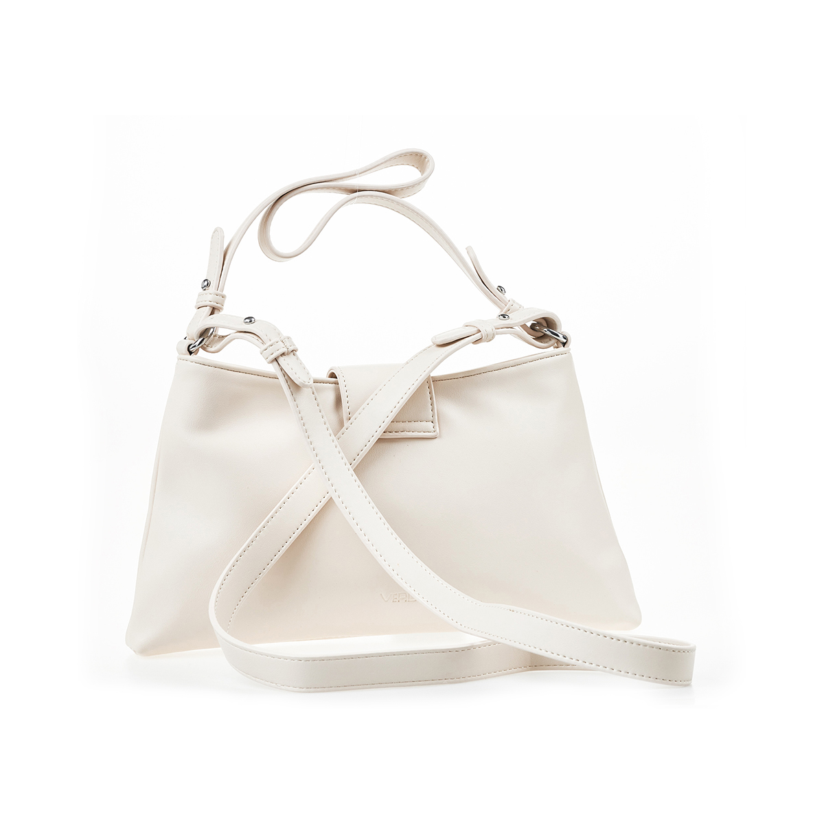 Verde Γυναικεία Τσάντα Ώμου 16-7437 Εκρού