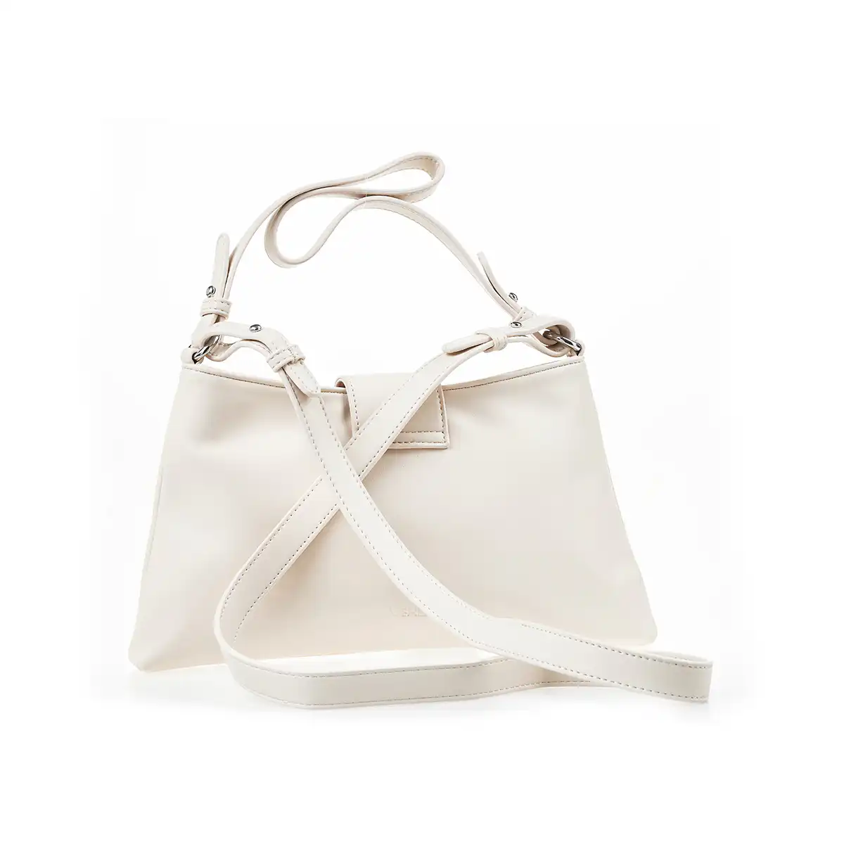 Verde Γυναικεία Τσάντα Ώμου 16-7437 Εκρού