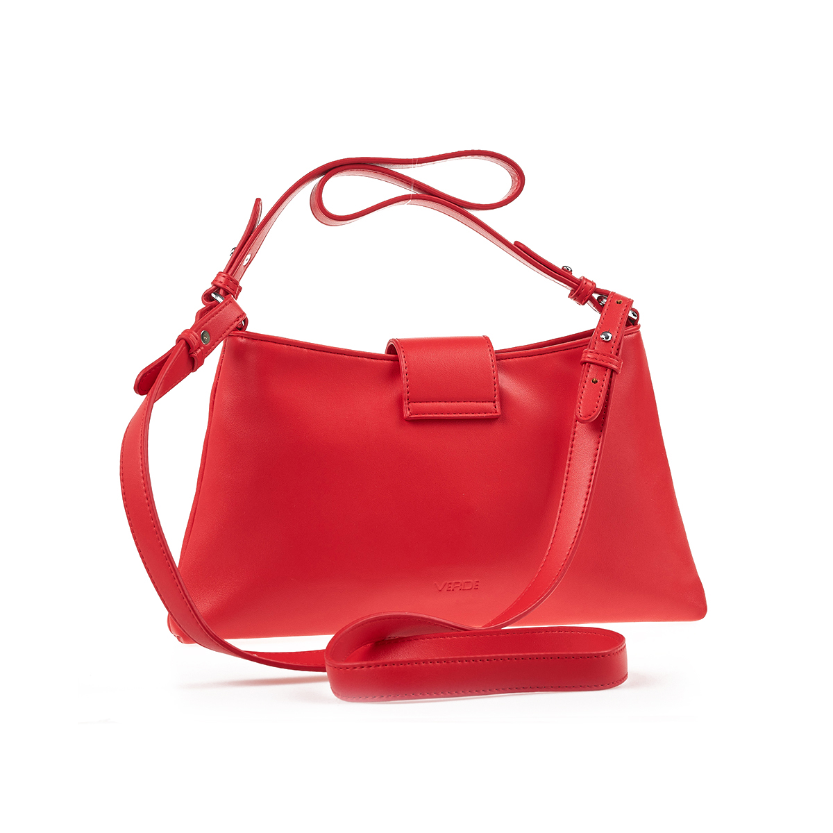 Verde Γυναικεία Τσάντα Ώμου 16-7437 Κόκκινο