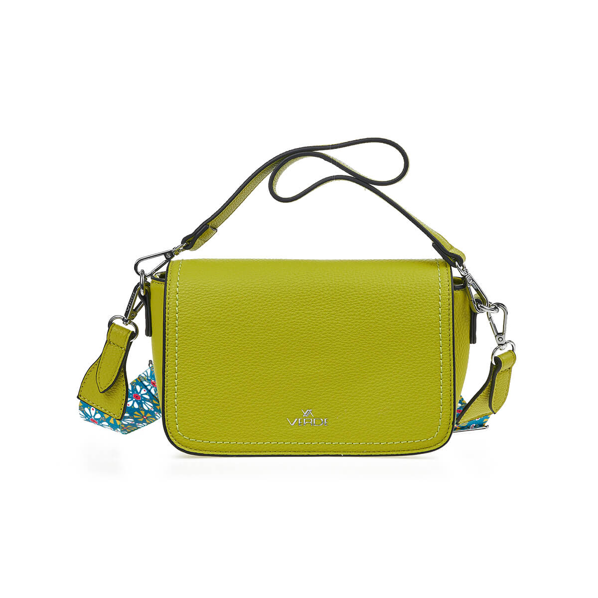 Verde Γυναικεία Τσάντα Χιαστί 16-7447 Λάιμ