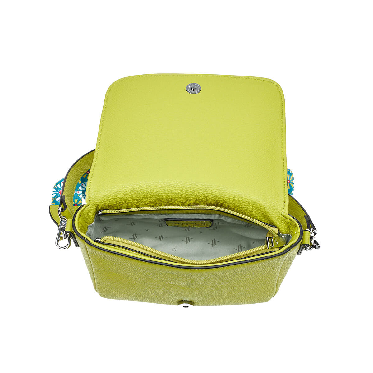 Verde Γυναικεία Τσάντα Χιαστί 16-7447 Λάιμ