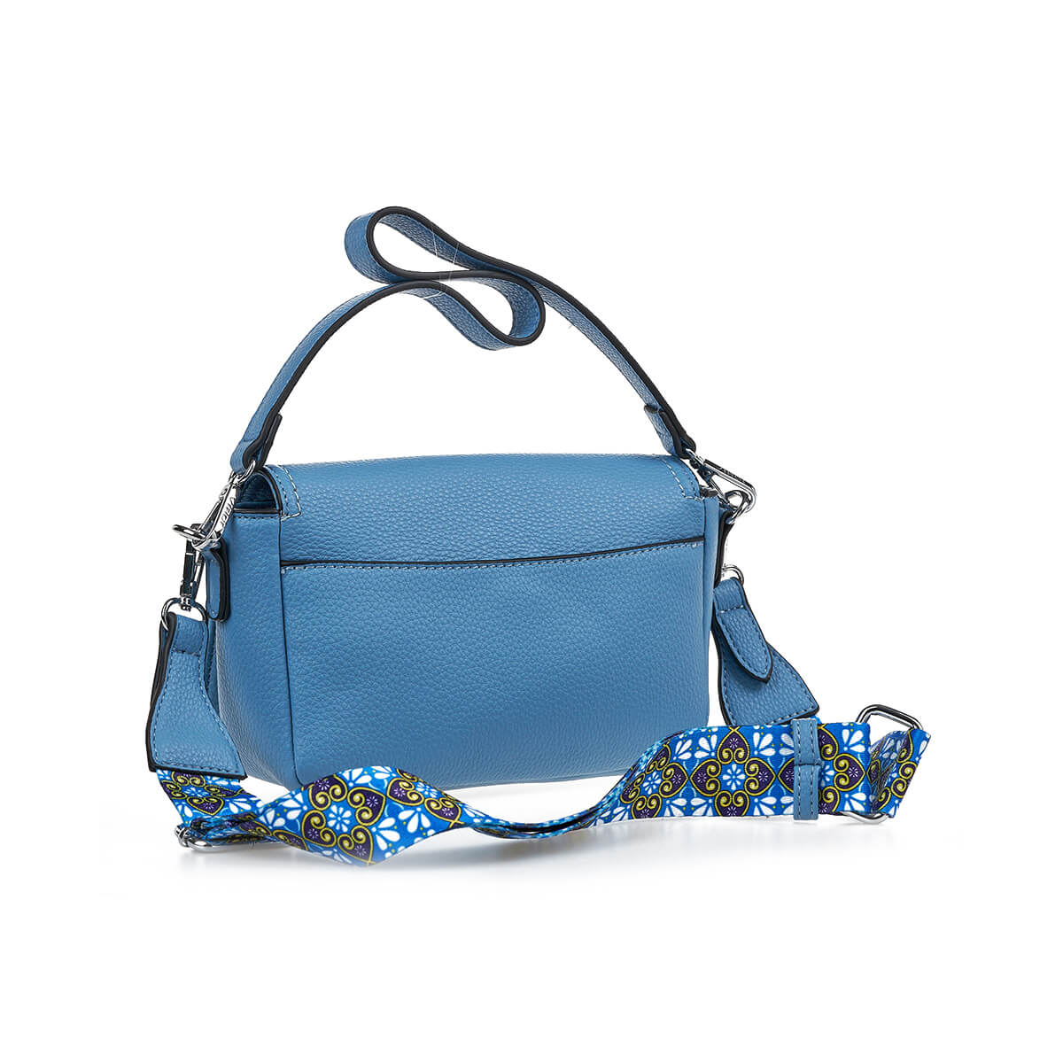 Verde Γυναικεία Τσάντα Χιαστί 16-7447 Μπλε