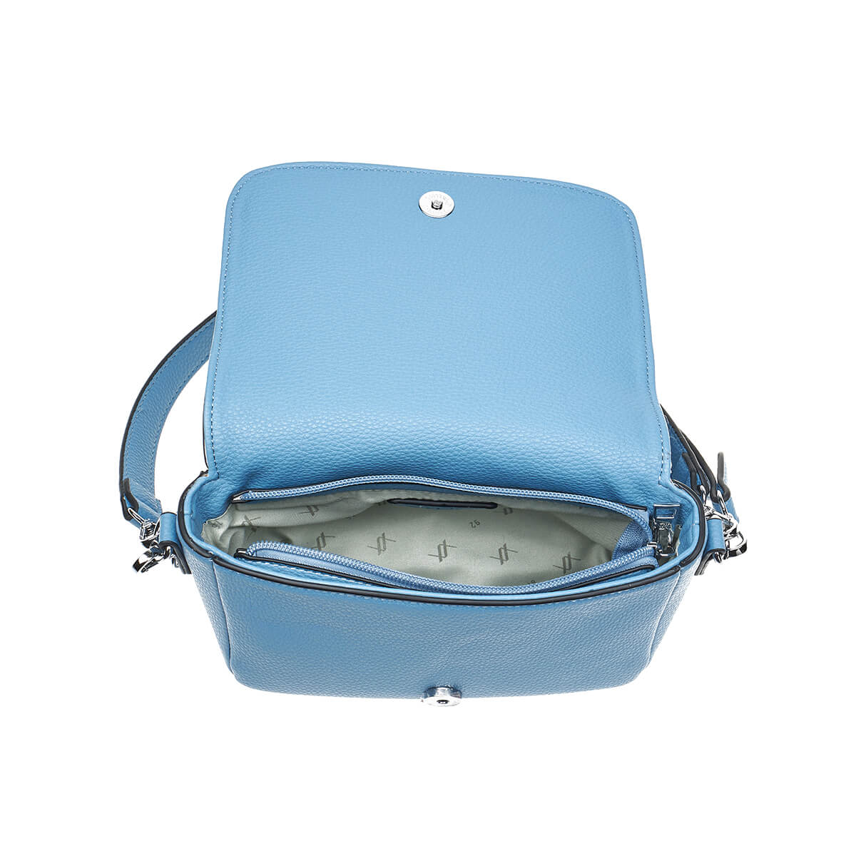 Verde Γυναικεία Τσάντα Χιαστί 16-7447 Μπλε