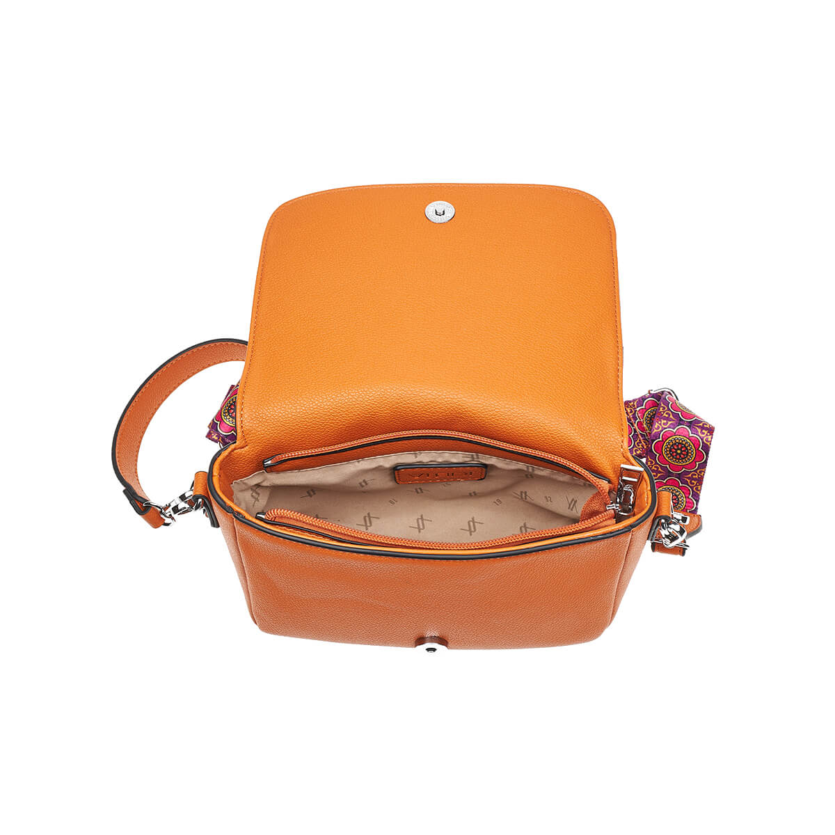 Verde Γυναικεία Τσάντα Χιαστί 16-7447 Πορτοκαλί