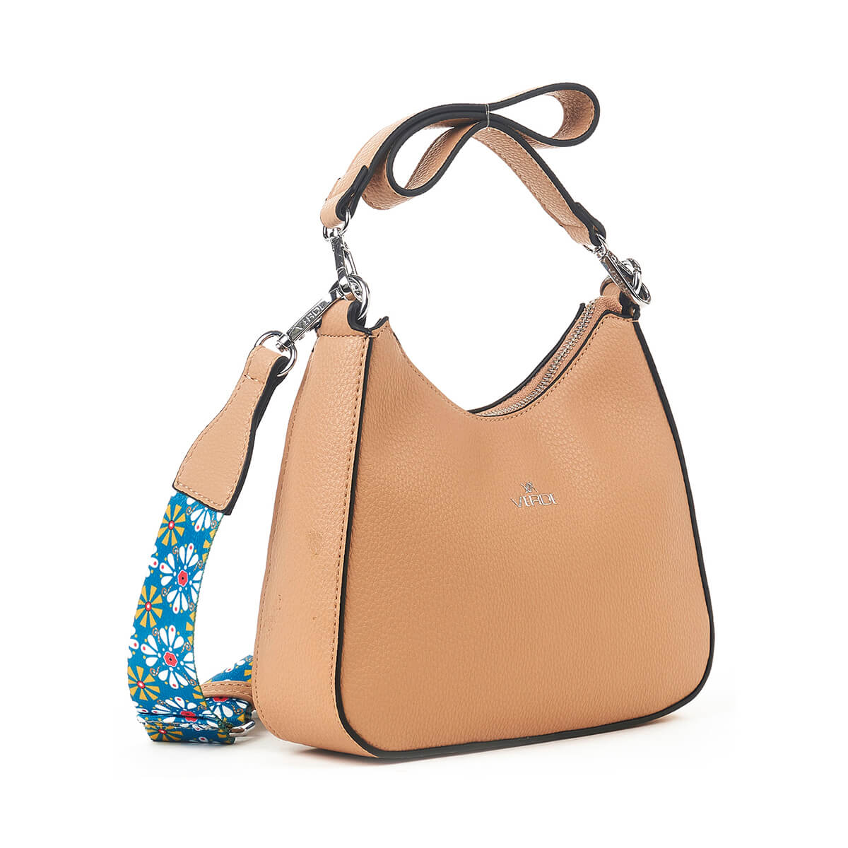 Verde Γυναικεία Τσάντα Ώμου – Χιαστί 16-7448-Μπεζ