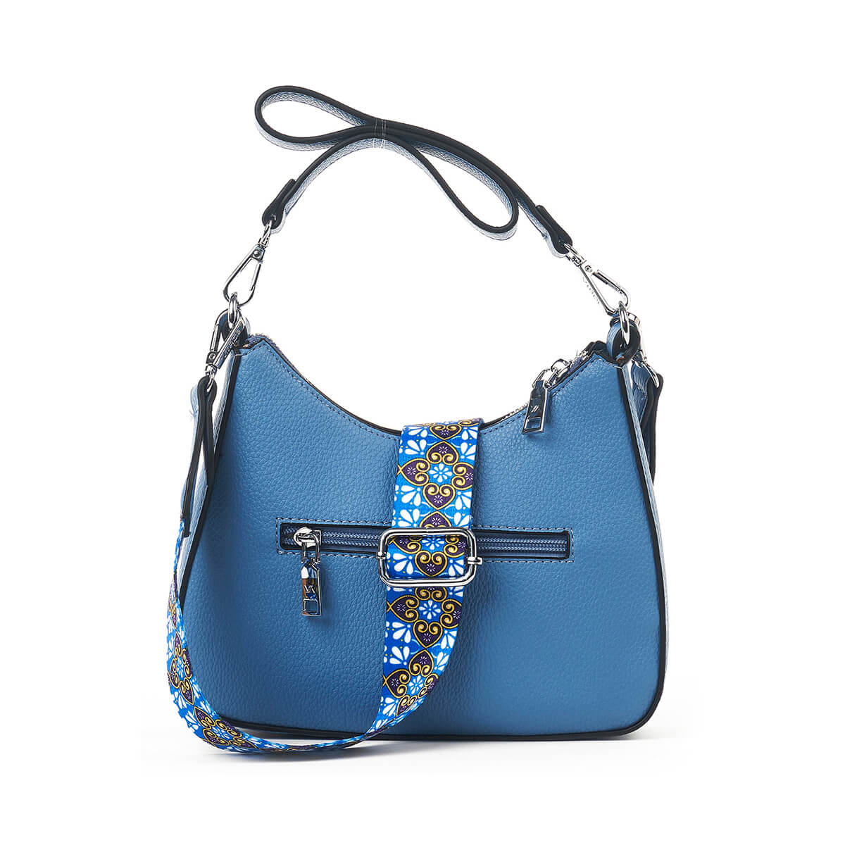 Verde Γυναικεία Τσάντα Ώμου - Χιαστί 16-7448-Μπλε