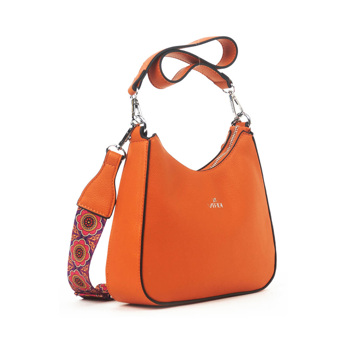 Verde Γυναικεία Τσάντα Ώμου – Χιαστί 16-7448-Πορτοκαλί