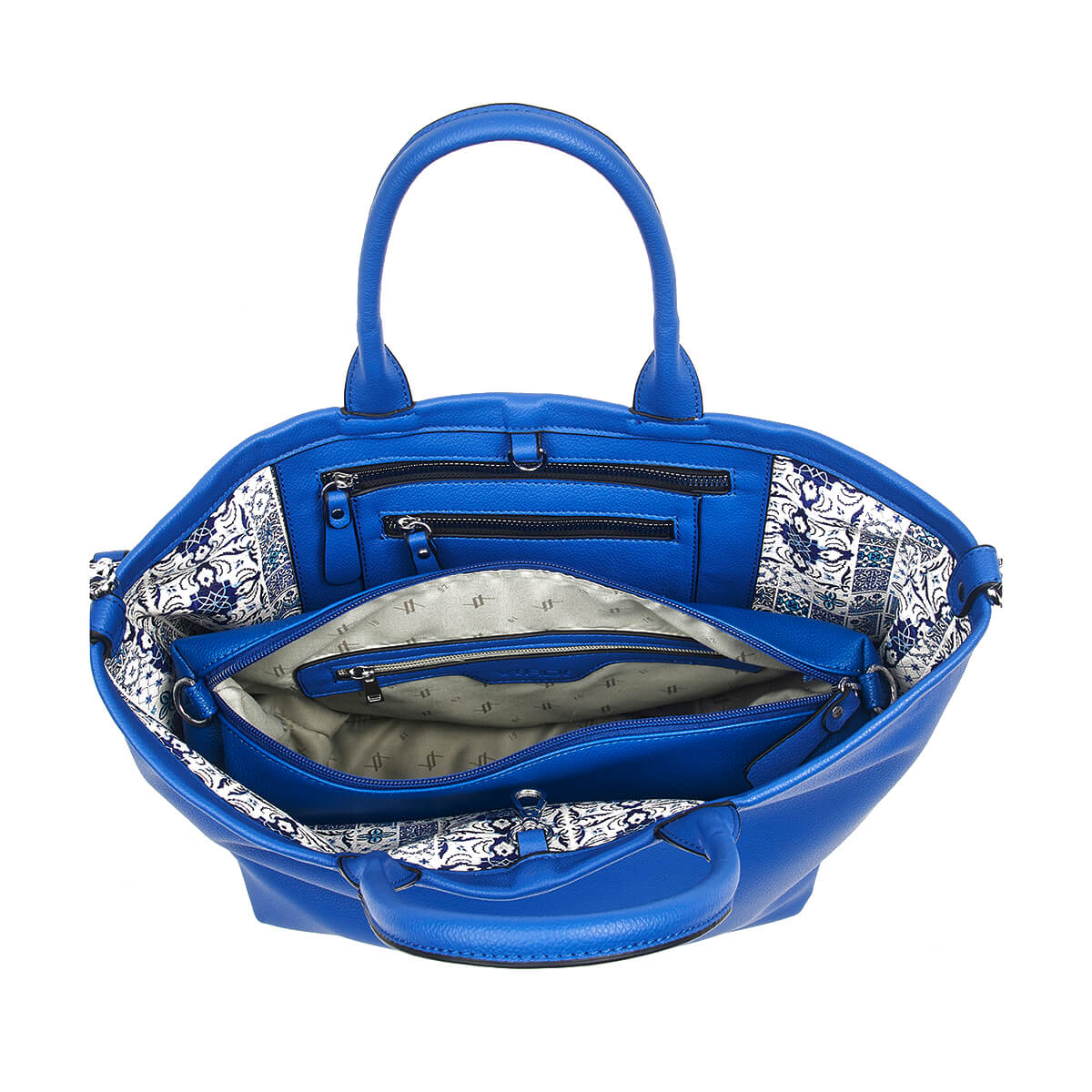 Verde Γυναικεία Τσάντα Χειρός-΄Ώμου 16-7449 Μπλε