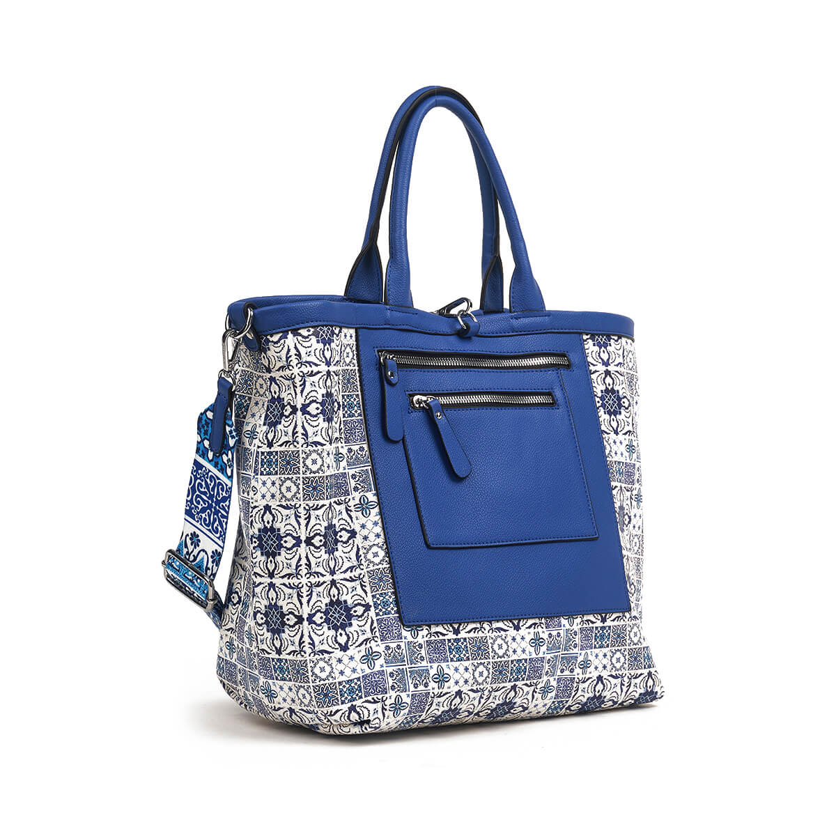 Verde Γυναικεία Τσάντα Χειρός-΄Ώμου 16-7449 Μπλε