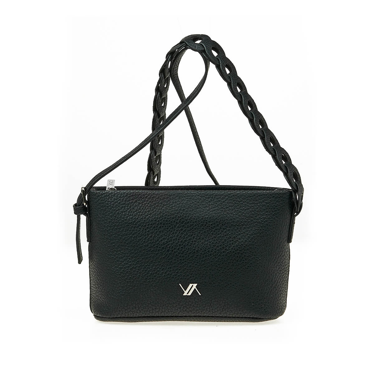 Verde Γυναικεία Τσάντα Χιαστί 16-7451 Μαύρο