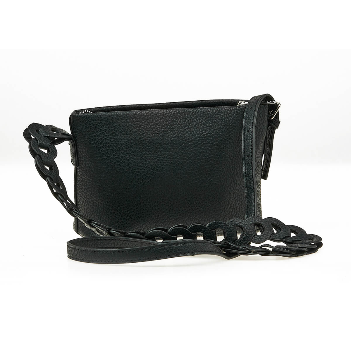 Verde Γυναικεία Τσάντα Χιαστί 16-7451 Μαύρο