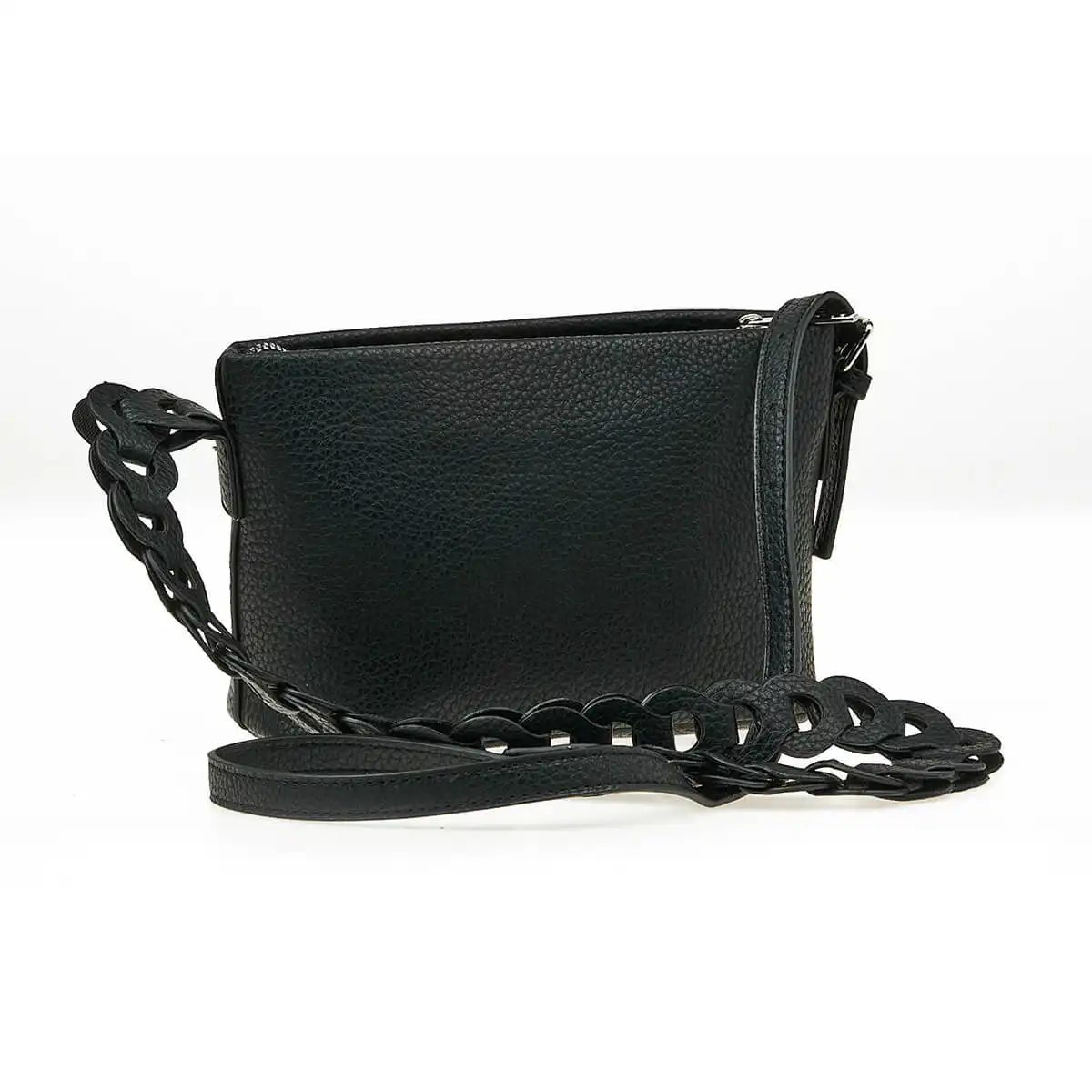 Verde Γυναικεία Τσάντα Χιαστί 16-7451 Μαύρο