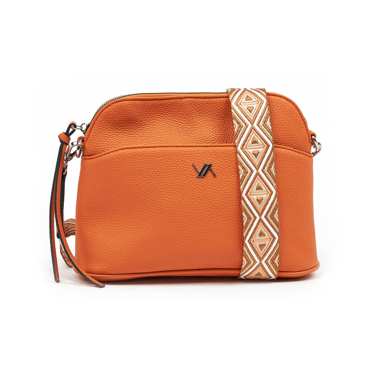 Verde Γυναικεία Τσάντα Χιαστί 16-7454 Πορτοκαλί