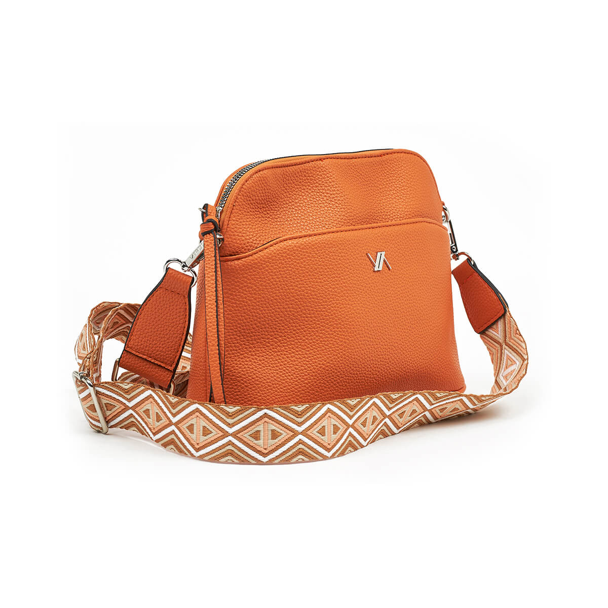 Verde Γυναικεία Τσάντα Χιαστί 16-7454 Πορτοκαλί